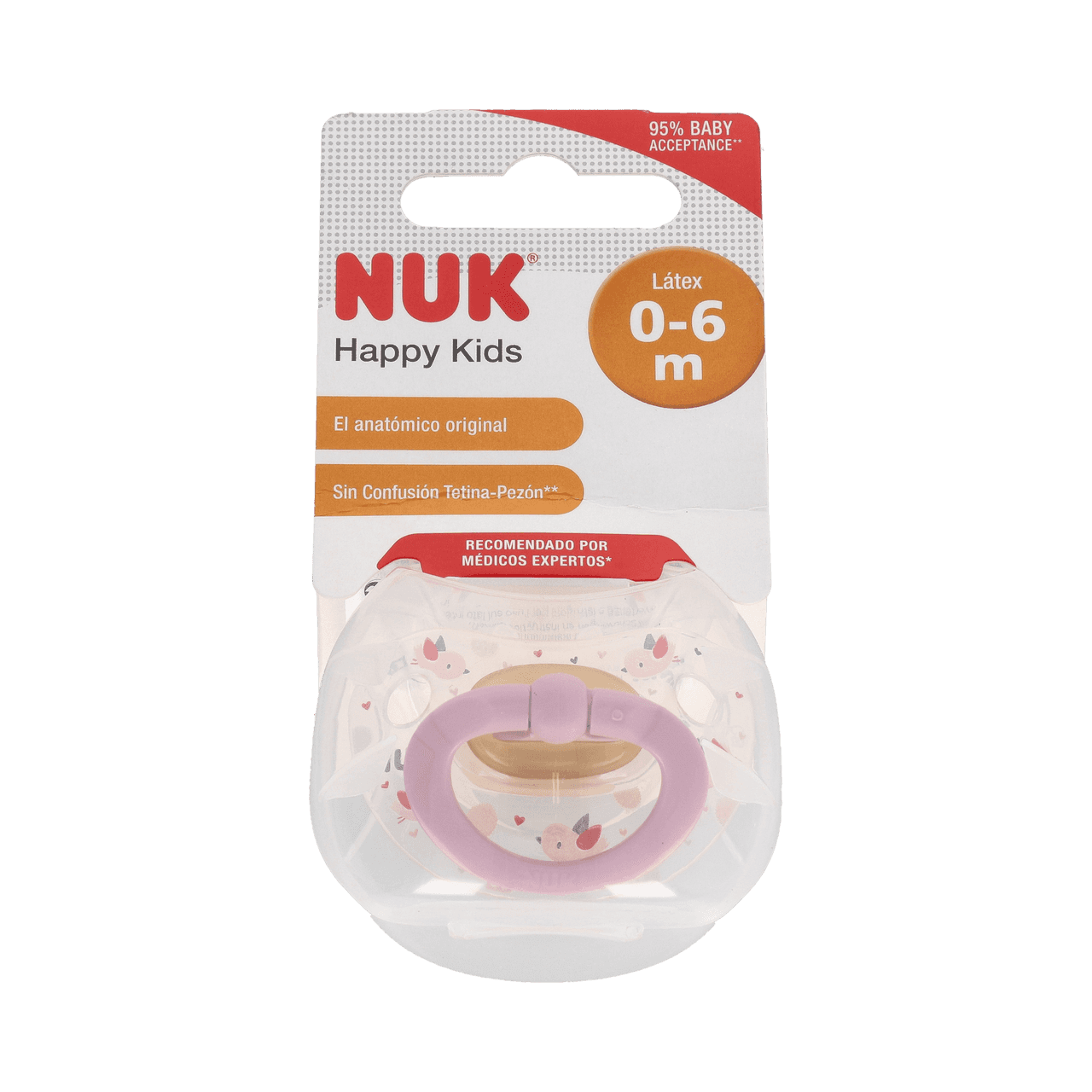 Nuk Chupete Latex Anatomico 0-6m 1 unidad