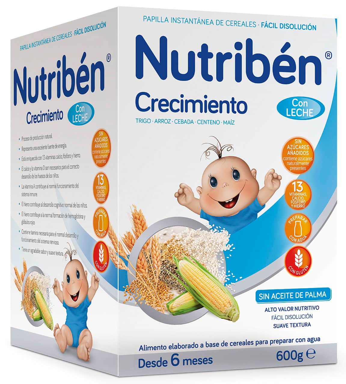 Nutribén Crecimiento con Leche adaptada 600g