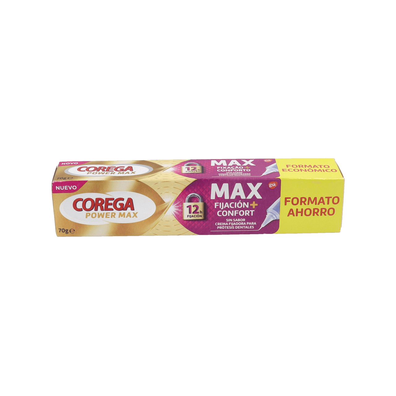 Corega Máxima Fijación + Confort 70g