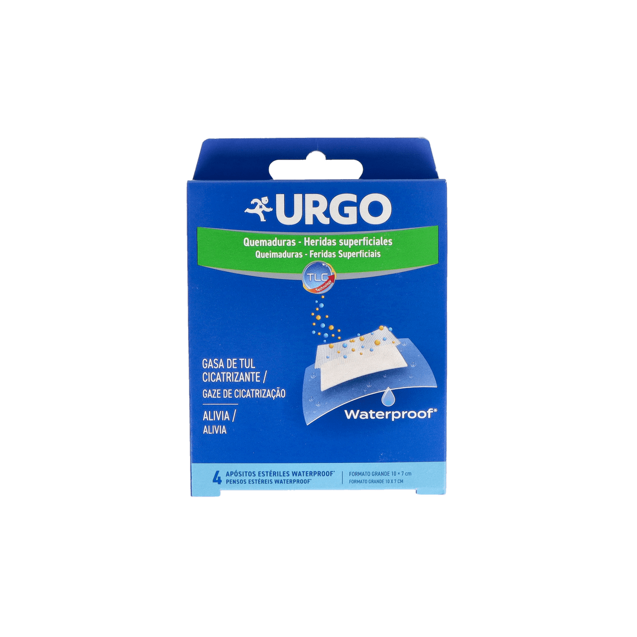 Urgo Quemaduras Waterproof 4 Unidades 10x7cm
