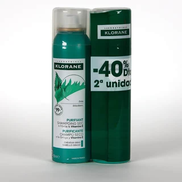 Klorane Champú Seco a la Ortiga 2 x 150ml