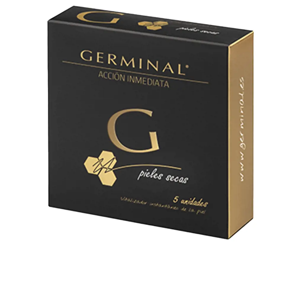 Germinal Acción Inmediata Efecto Flash para Pieles Secas 5 ampollas