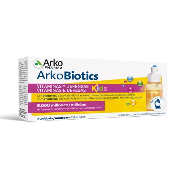 Arkopharma Arkobiotics Vitaminas y Defensas Niños 7 unidosis