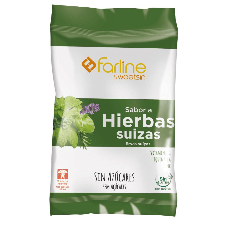 Farline Sweetsin Caramelos Hierbas Suizas 40g
