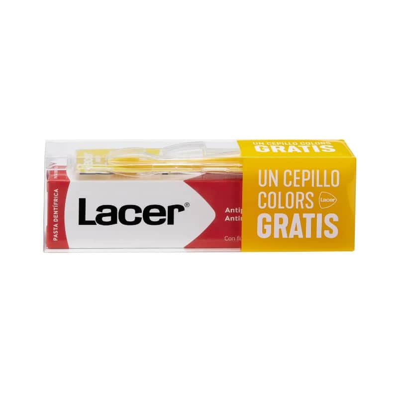 Lacer Pack Pasta Dental 125ml + Cepillo Dental Colors