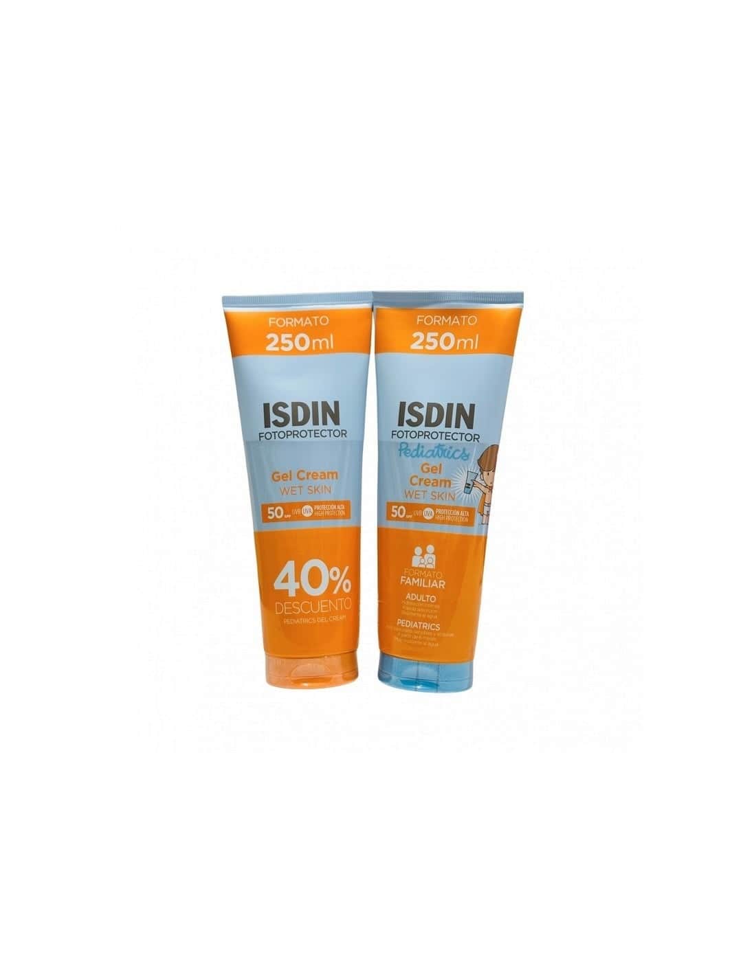 Isdin Pack Gel Cream Spf50 + Pediatrics Gel Cream