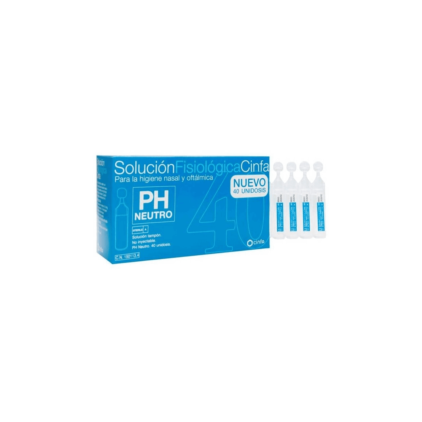 Cinfa Solución Fisiológica 40 monodosis 5ml