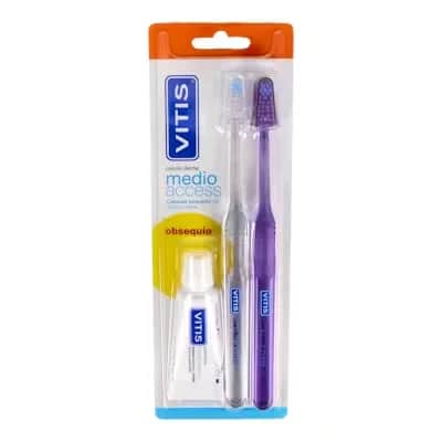 Vitis Pack Cepillo Access + Pasta Blanqueadora 100ml